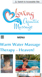 Mobile Screenshot of lovingaquaticmassage.com